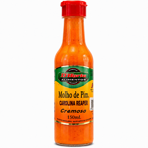 Molho de Pimenta Carolina Reaper 150ml | D’Horta – A Mais Ardida do Mundo! Sabor Extremo e Autêntico