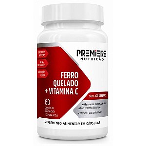 Ferro com Vitamina C 60 Cápsulas – Suporte Imunológico e Energia Premiere Nutrição