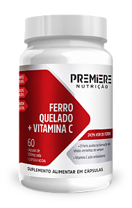 Ferro com Vitamina C 60 Cápsulas – Suporte Imunológico e Energia Premiere Nutrição