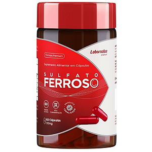 Sulfato Ferroso Alta Concentração 60 Cápsulas Labornatus