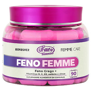 Feno Femme Unilife – 90 Cápsulas | Feno Grego + Vitaminas e Minerais