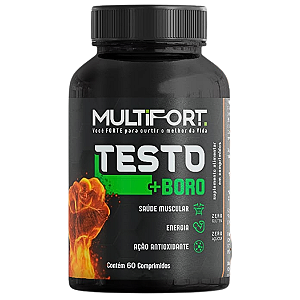 Testo + Boro Multifort 60 Comprimidos – Energia, Força e Suporte Masculino