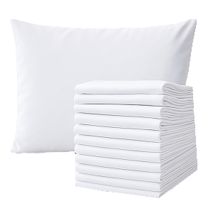 4 Fronhas Branco 100% Algodão Travesseiro Bebê Toque Macio
