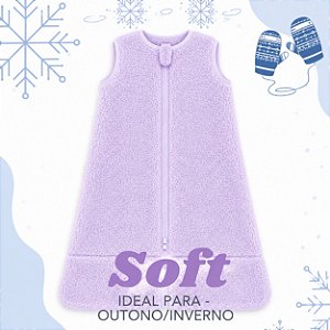Saco de Dormir Bebê Lilás Soft Inverno