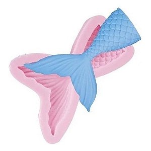 Molde De Silicone: Cauda De Sereia - 7,5 x 5,5 cm