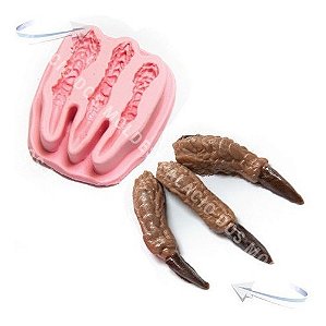 Molde De Silicone: Garras de Dinossauros - 5,5 cm