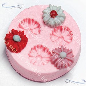 Molde De Silicone: Mini Margaridas