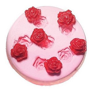 Molde De Silicone: Mini Rosas - 1,0 cm