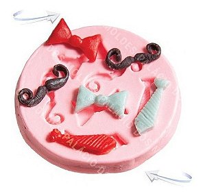 Molde De Silicone: Gravatas e Bigodes