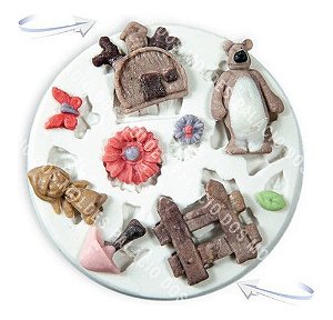 Moldes De Silicone: Casa de Duendes