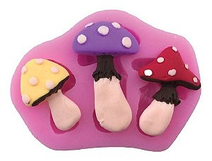 Molde De Silicone: Cogumelos