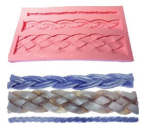 Molde De Silicone: Tranças Diversas