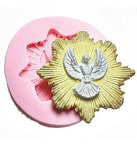 Molde De Silicone: Pomba Branca - 5,0 cm