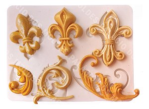 Molde De Silicone: Arabescos