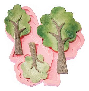 Molde De Silicone: Árvores