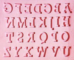 Molde De Silicone: Letras Maiúsculas com Serifa