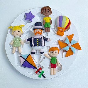 Molde De Silicone: Mundo de Bita