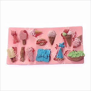 Molde De Silicone: Mini Doces Diversos