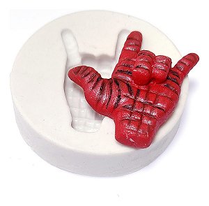 Molde De Silicone: Mão Homem-Aranha - 4,5 x 4,0 cm