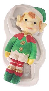 Molde De Silicone: Duende Natalino - 8,5 x 3,5 cm