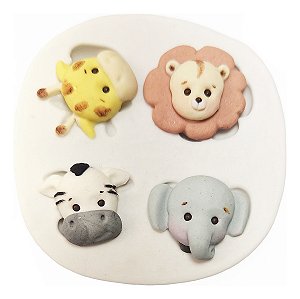 Molde De Silicone: Mini Safari