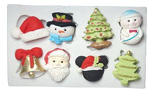 Molde De Silicone: Itens de Natal Inverno