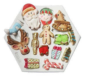 Molde De Silicone: Decoração de Natal Diversa
