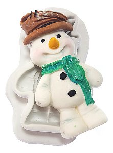 Molde De Silicone: Boneco de Neve - 8,0 x 4,5 cm