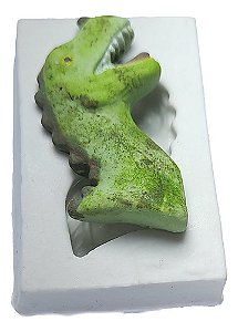 Molde De Silicone: Cabeça de Dinossauro - 4,5 x 3,5 cm