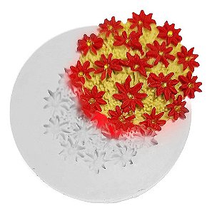 Molde De Silicone: Buquê de Flores - 3,5 x 3,5 cm