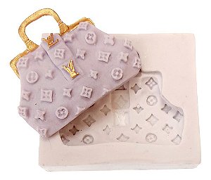 Molde De Silicone: Bolsa de Grife - 4,5 x 5,5 cm