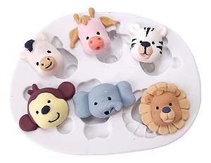 Molde De Silicone: Mini Safari