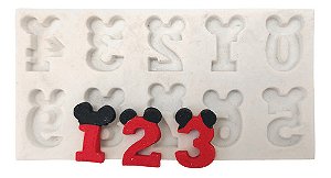 Molde De Silicone: Números Minnie