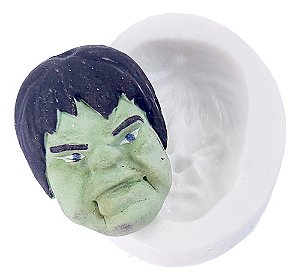 Molde De Silicone: Cabeça do Hulk - 3,5 x 2,8 cm