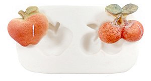 Molde de Silicone: Cereja e Pêssego
