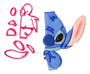 Cortador de Biscoito: Stitch - 7,0 x 5,0 cm