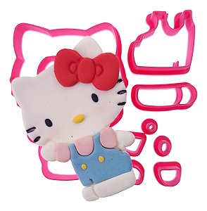 Cortador de Biscoito: Hello Kitty - 6,5 x 5,0 cm (9 Peças)