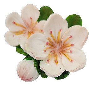 Molde De Silicone: Flor de Cerejeira - 5,0 x 5,5 cm