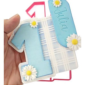 Cortador de Biscoito: Número Um - 9,0 x 9,0 cm