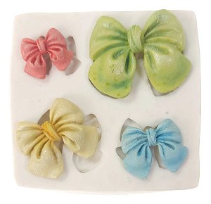 Molde de Silicone: Laços de Tamanhos Variados