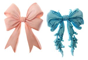 Molde de Silicone: 2 Laços - 8,0 x 6,5 cm