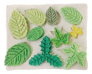 Molde de Silicone: Folhas Diversas