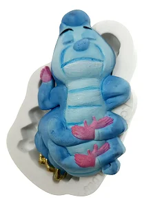 Molde de Silicone: Lagarta Azul da Alice no País das Maravilhas - 9,5 x 6,0 cm