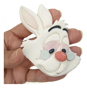 Cortador de Biscoito: Coelho da Alice - 9,0 x 6,0 cm