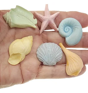 Molde de Silicone: Conchas Variadas
