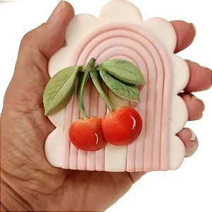 Molde de Silicone: Cereja - 5,5 x 4,5 cm