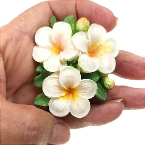 Molde de Silicone: Arranjo de Flores - 5,5 x 5,0 cm