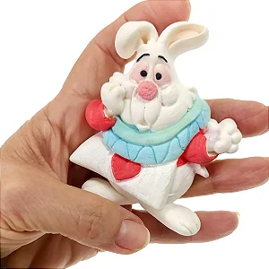 Molde de Silicone: Coelho da Alice - 8,5 x 7,5 cm