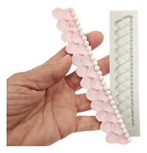 Molde de Silicone: Detalhe para Bolos - 15,5 x 3,5 cm