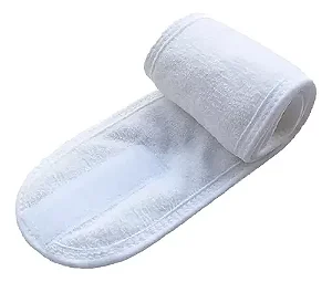 Faixa de Cabelo Makeup Skincare cor Branco
